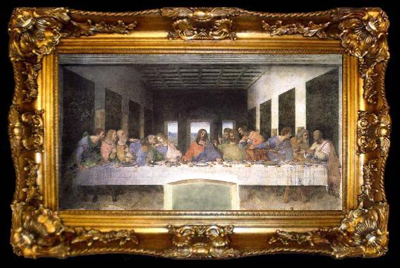 framed  LEONARDO da Vinci the last supper, ta009-2